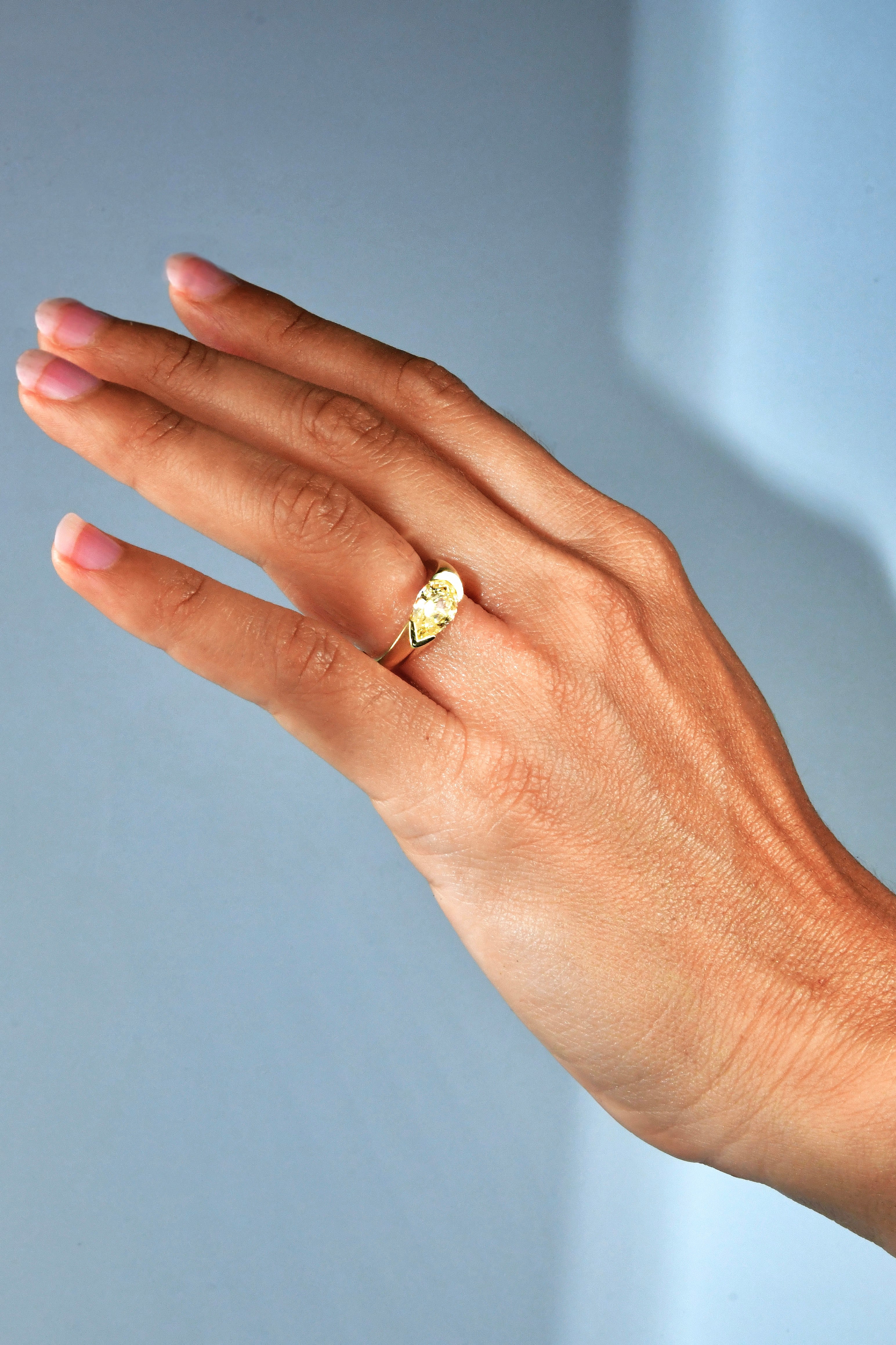 Shooting Star Yellow Diamond Ring