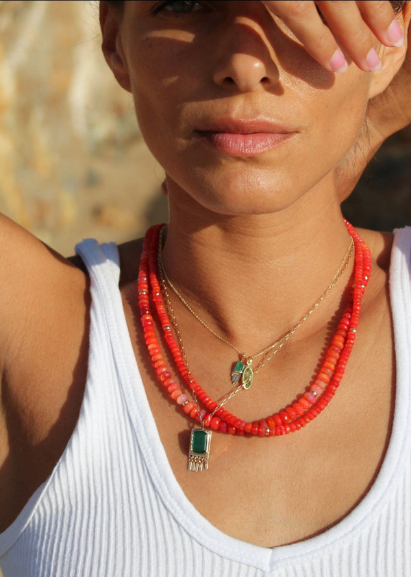 red opal necklace
